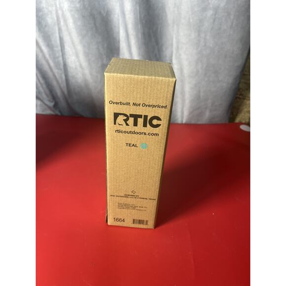 RTIC Stainless Steel Water Bottle~16oz~ teal color - Picture 2 of 3